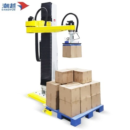 Palettiseur automatique compatible pour deux produits différents Palettisation de différents formats de palettes